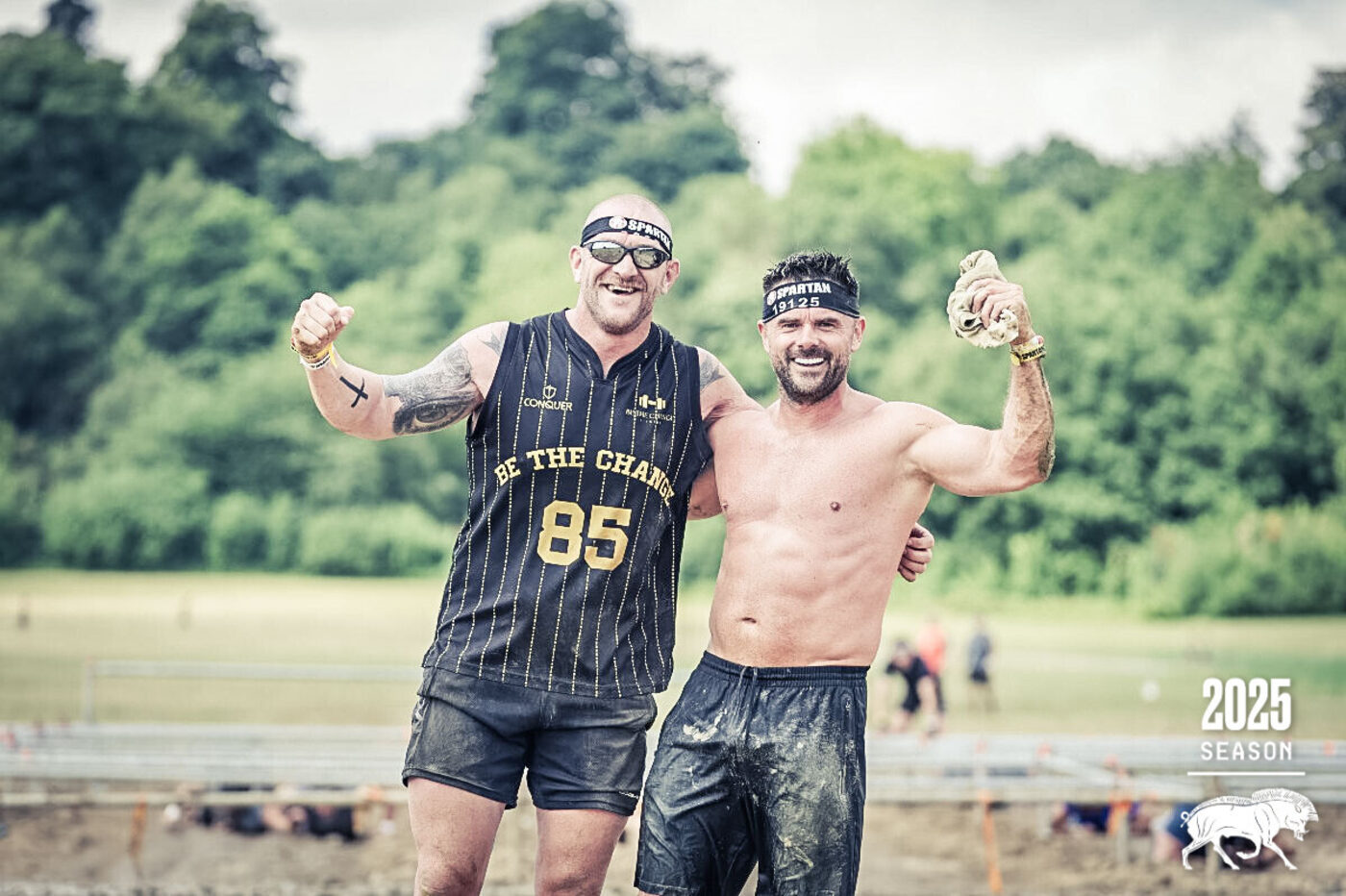 Julian at Spartan race in Be The Change kit